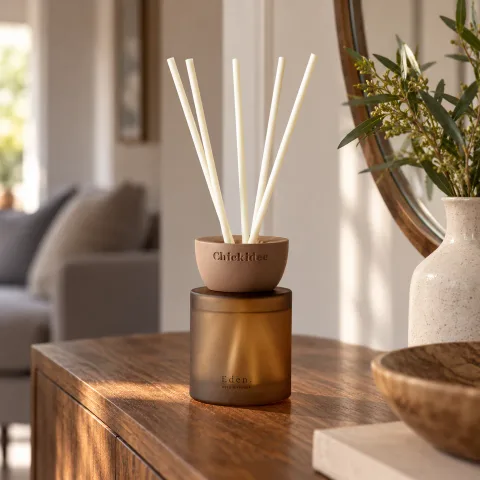 Home & Living — Eden Clay Reed Diffuser in a natural editorial setting