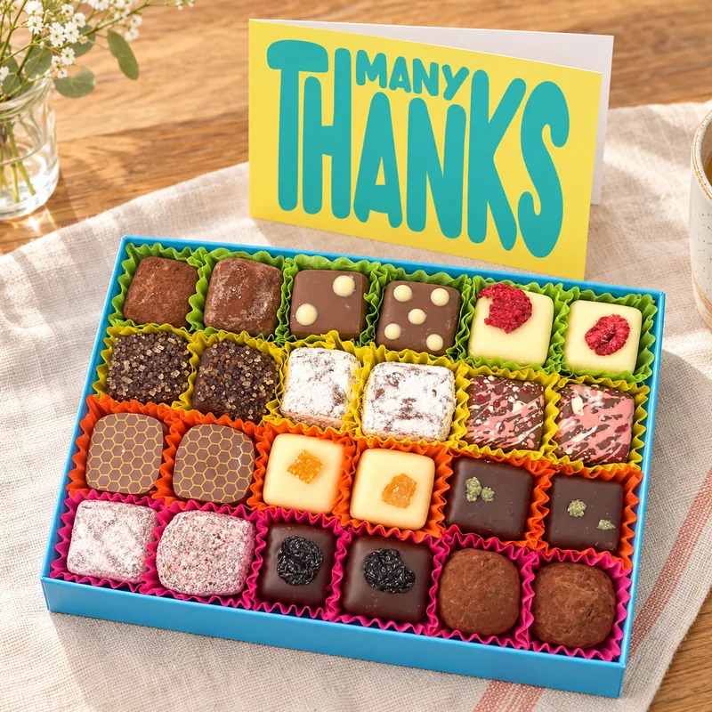 24-piece chocolates and Many Thanks